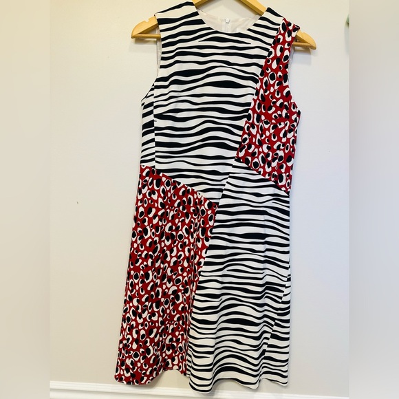 Hugo Boss Diseba Animal Print Sheath Dress - Picture 2 of 6